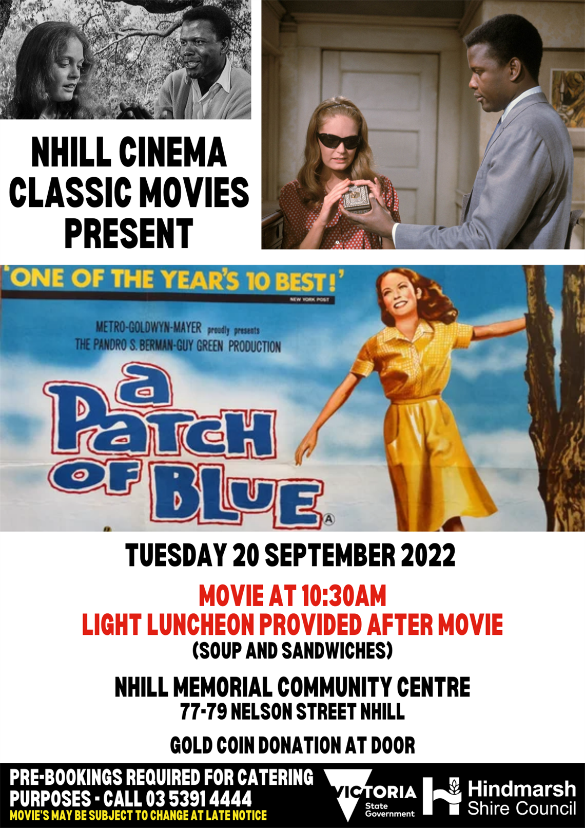 Classic Movie - A Patch of Blue Hindmarsh Shire Council